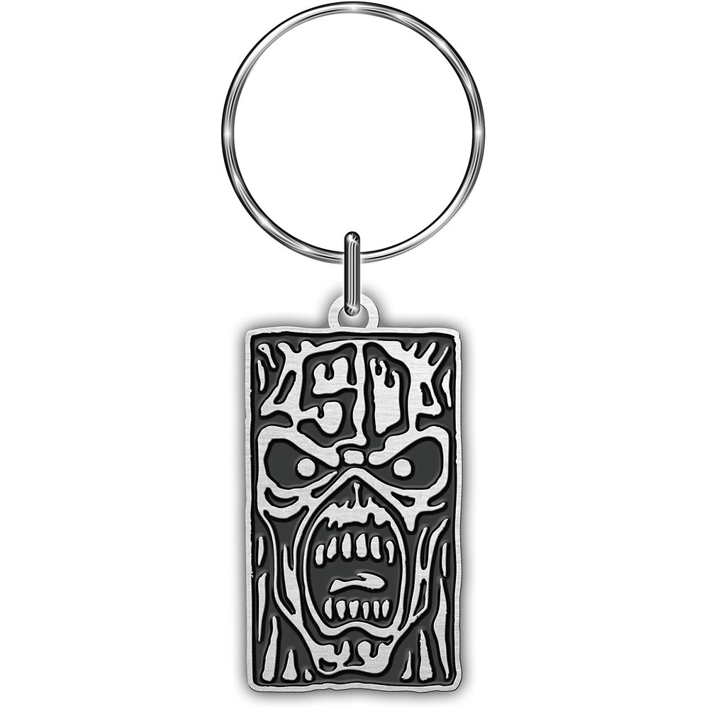 Iron Maiden - Eddie 50 Keychain - Silver coloured